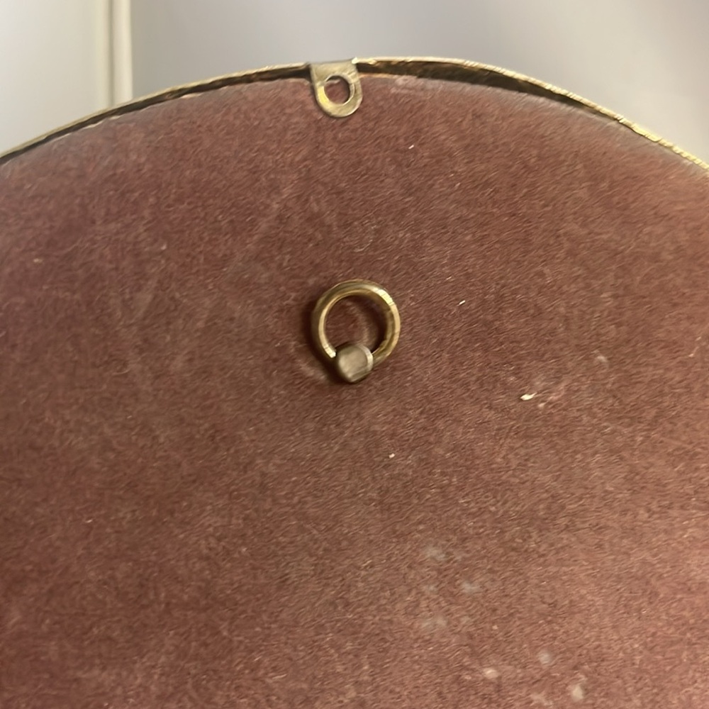 Vintage Mirror Vanity Tray 14” Ornate Reticulated Brass Gold Tone Oblong - Picture 6 of 8